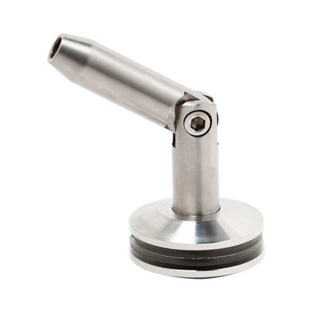 Conector copertină  teava-sticlă (10-20mm)  satinat