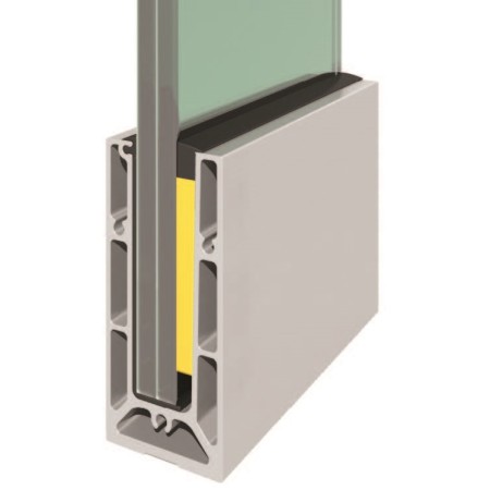 Profil balustrada  tip U anodizat