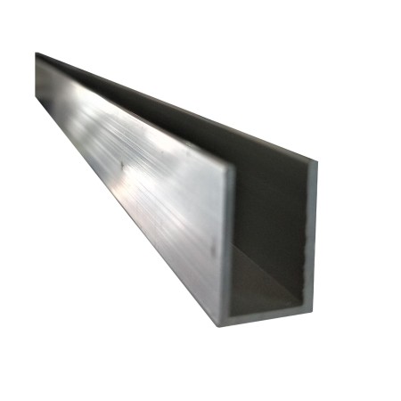 Profil U (aluminiu)  12,6x20mm 6x20L, lucios