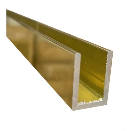Profil U (aluminiu)  14x20mm (3,0m), gold