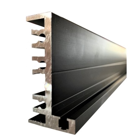 Toc zid L (kit) black  (fixare pe perete)