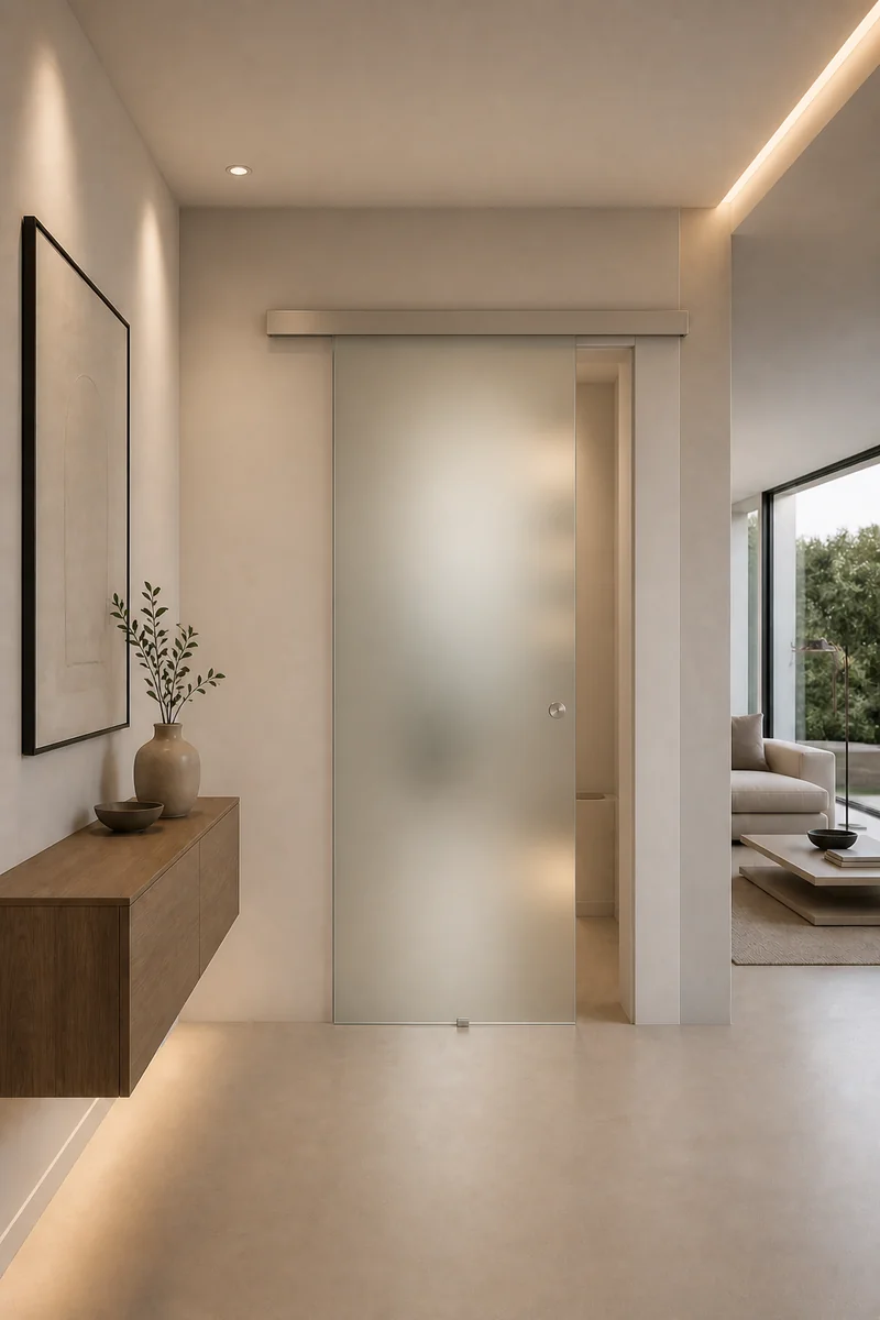 Uși Glisante Dublu Canat — Showroom Auto, Băneasa, București